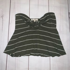 Strapless Striped Top